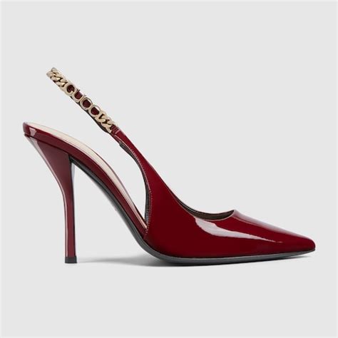 gucci unia pump|Gucci Signoria slingback pump.